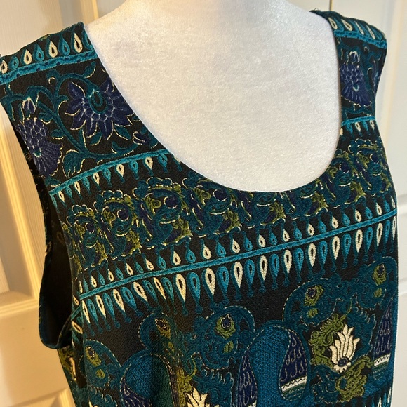 KSL multicolor Asian-inspired tank, size 20W - Picture 2 of 6